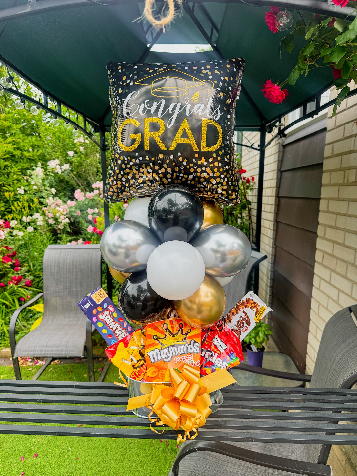 Small birthday candy/chocolate gift basket