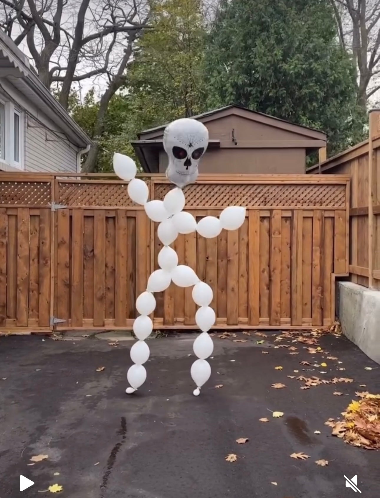 Helium filled Halloween stand alone character