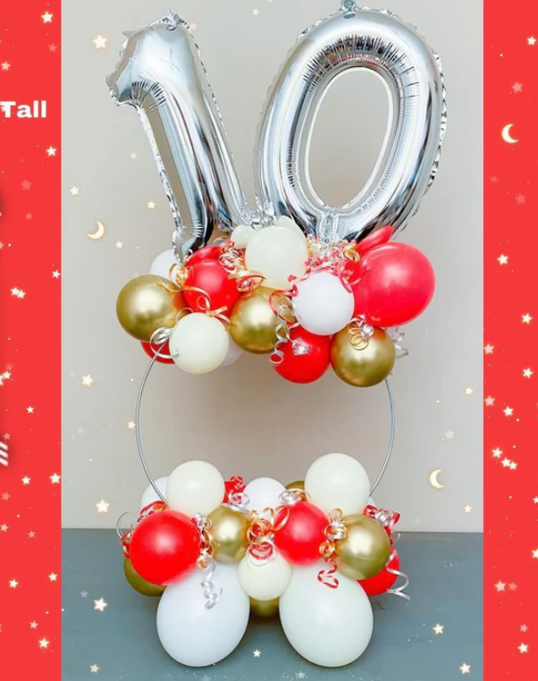 50 foil round balloon bouquet