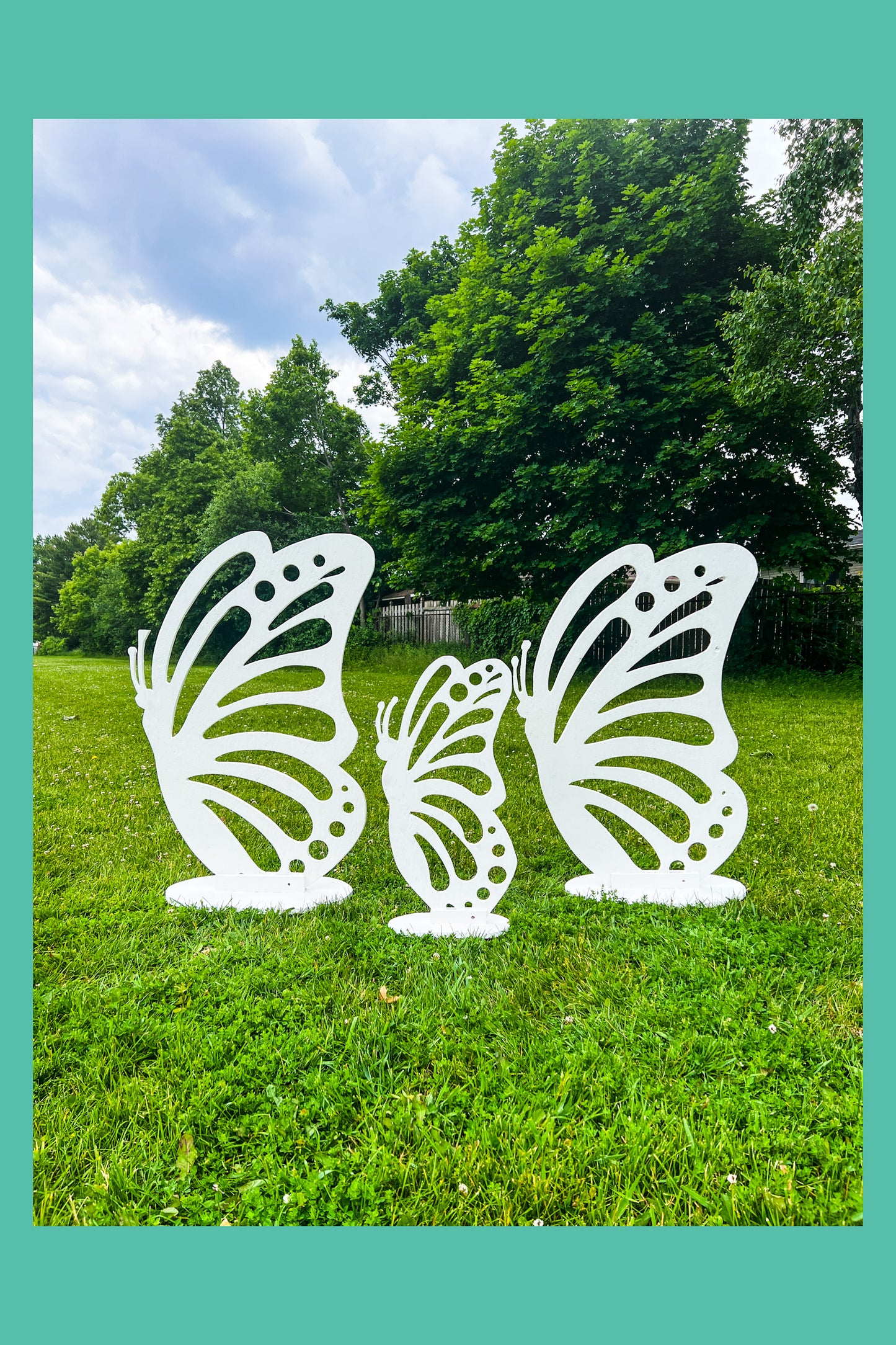 White Butterfly Wood Props