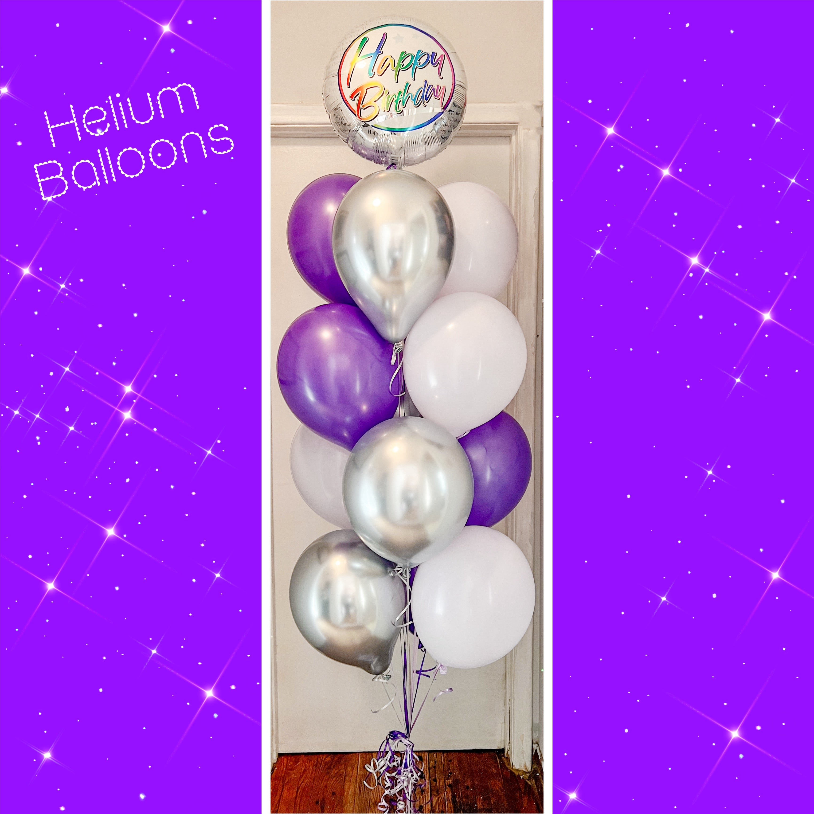 For her helium balloon bouquet – Monarch Balloons