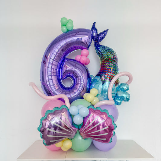 Aged balloon themed large bouquet
