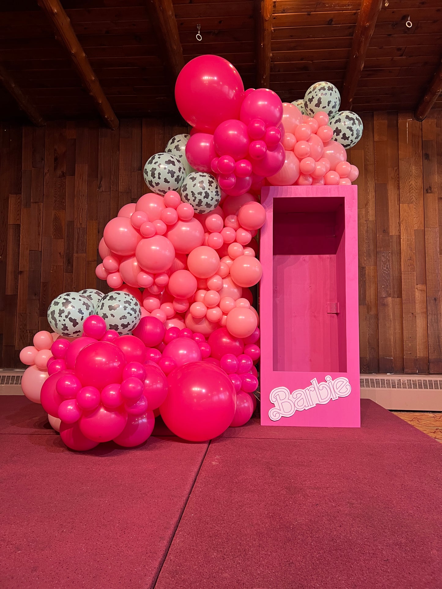 5 Foot Tall Barbie Box with Balloons