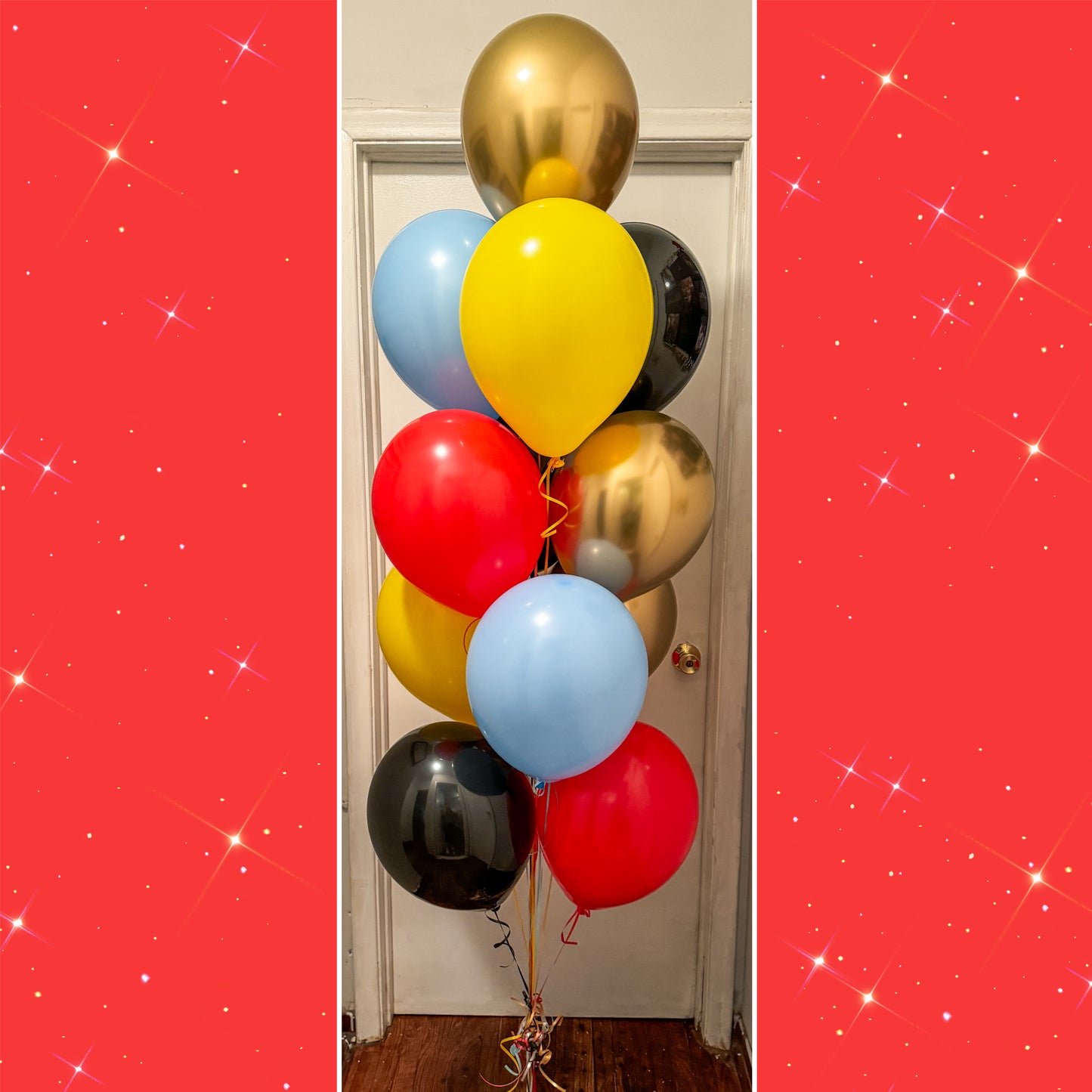 Set of 12 latex helium