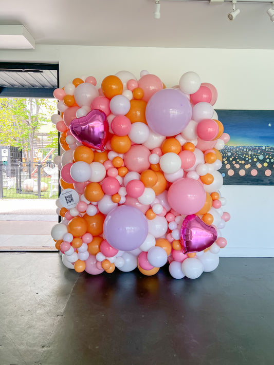 5x6 Balloon Wall with 2 foils.