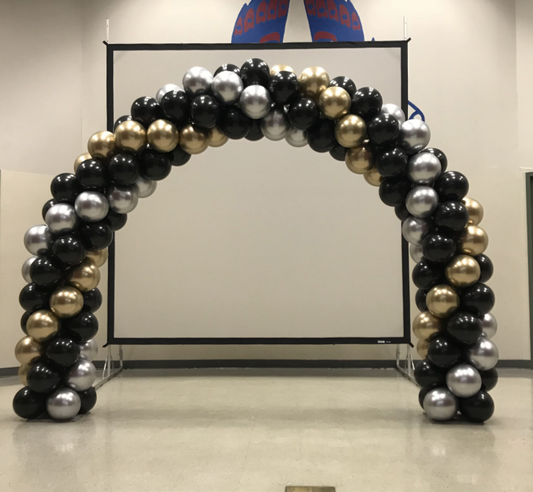 Grad balloon arch.