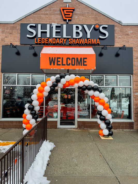 8 foot tall balloon arch