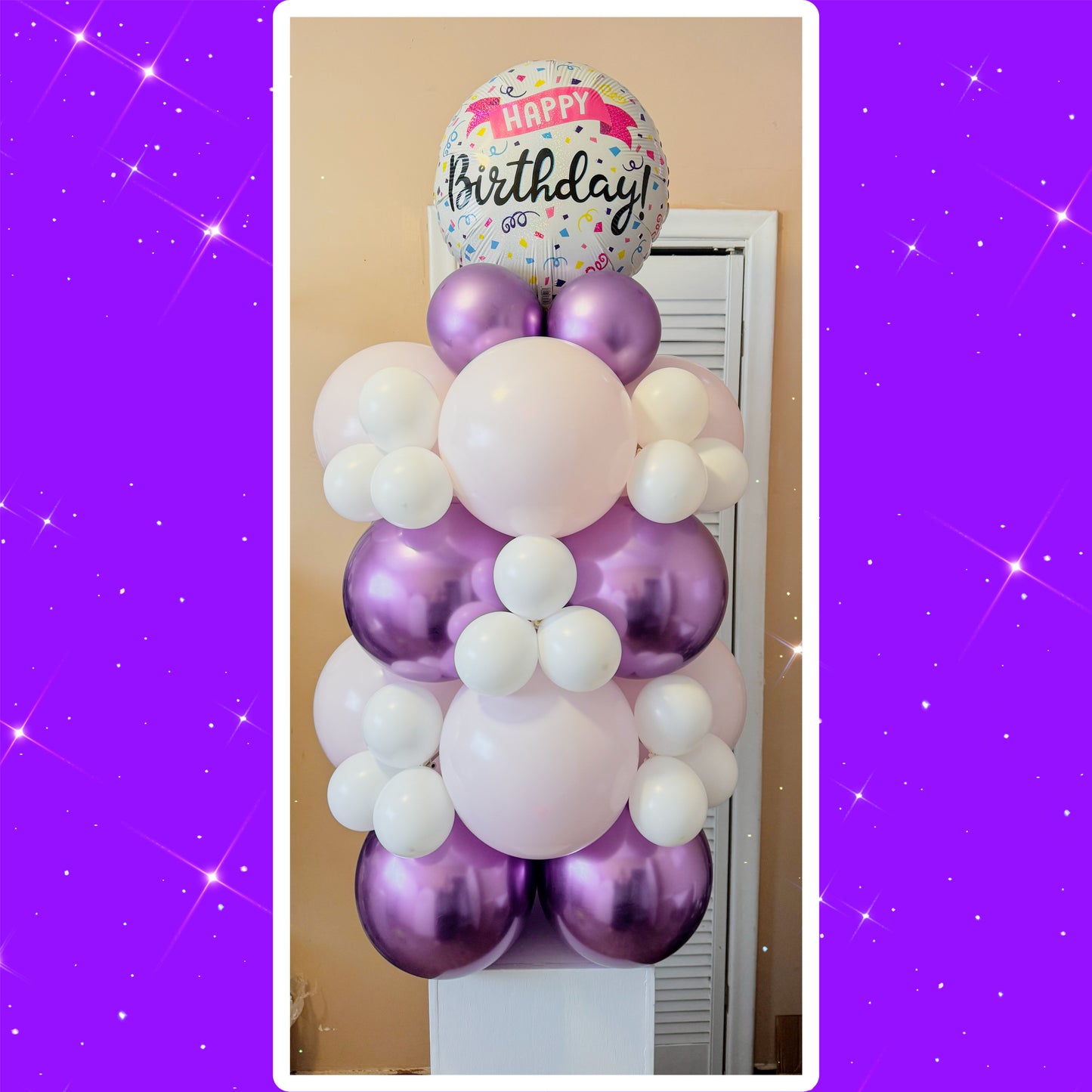 4. 5 feet tall balloon bouquets