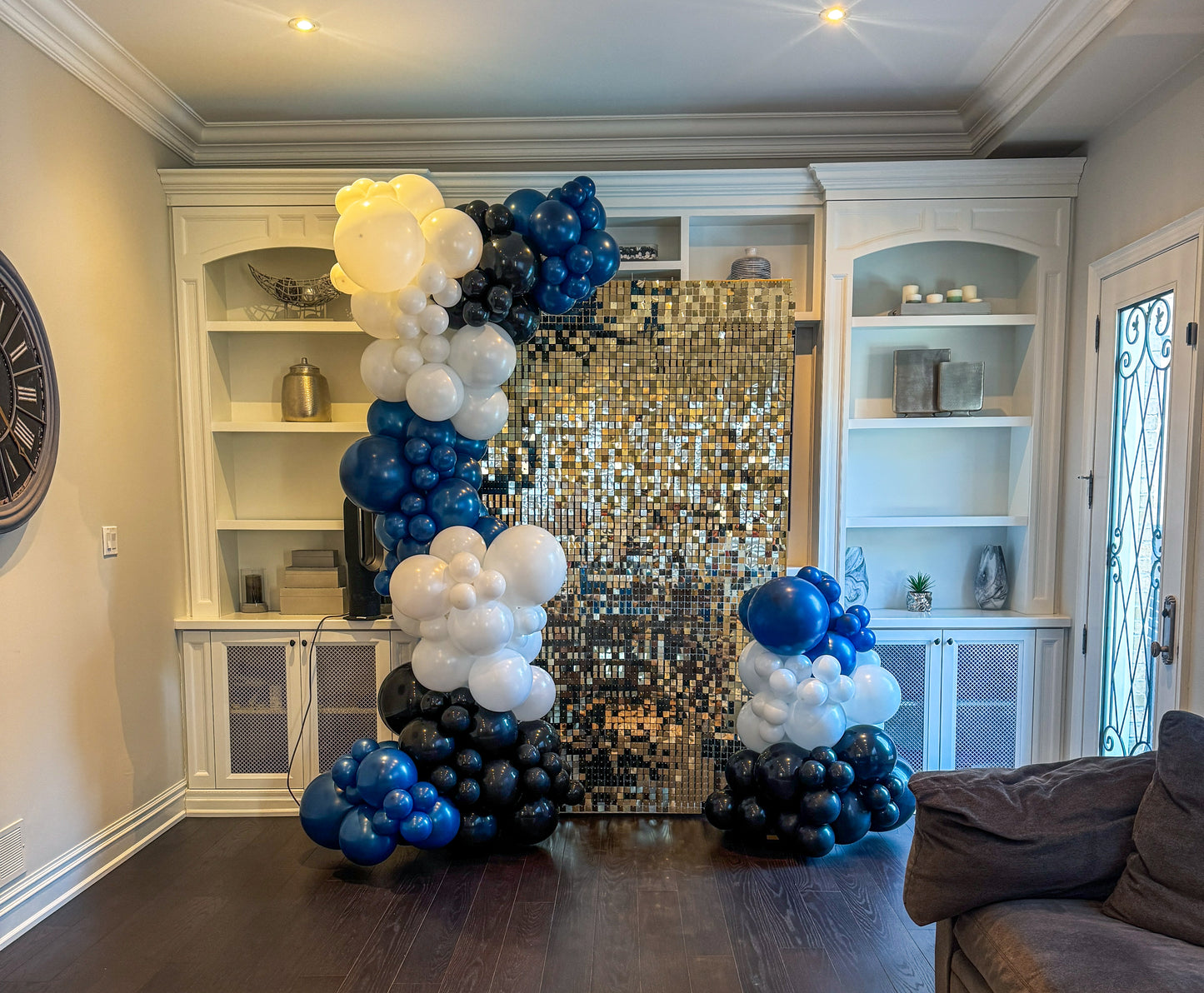 White Gold Shimmer Wall Option A