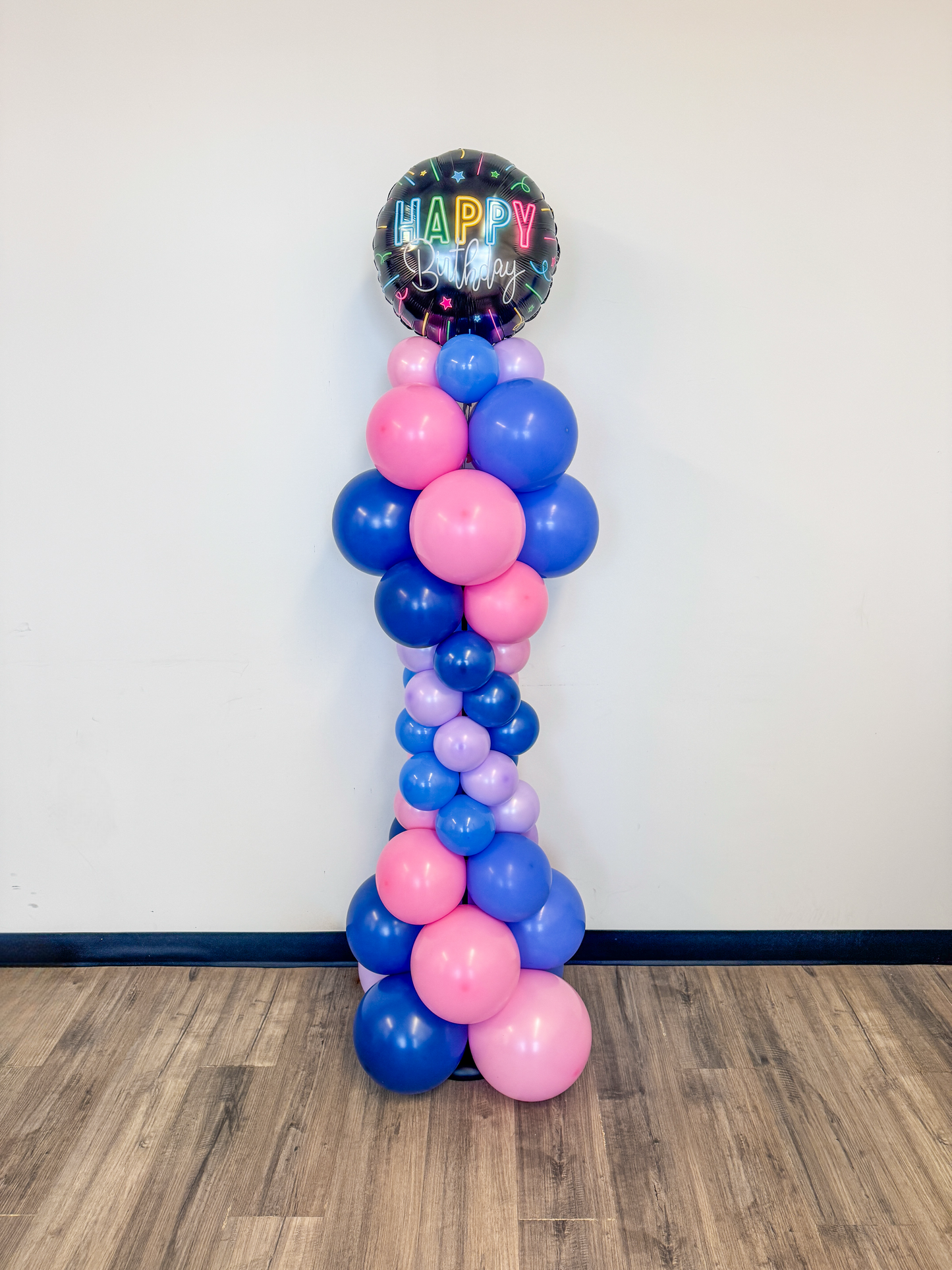 6 foot tall balloon pillar