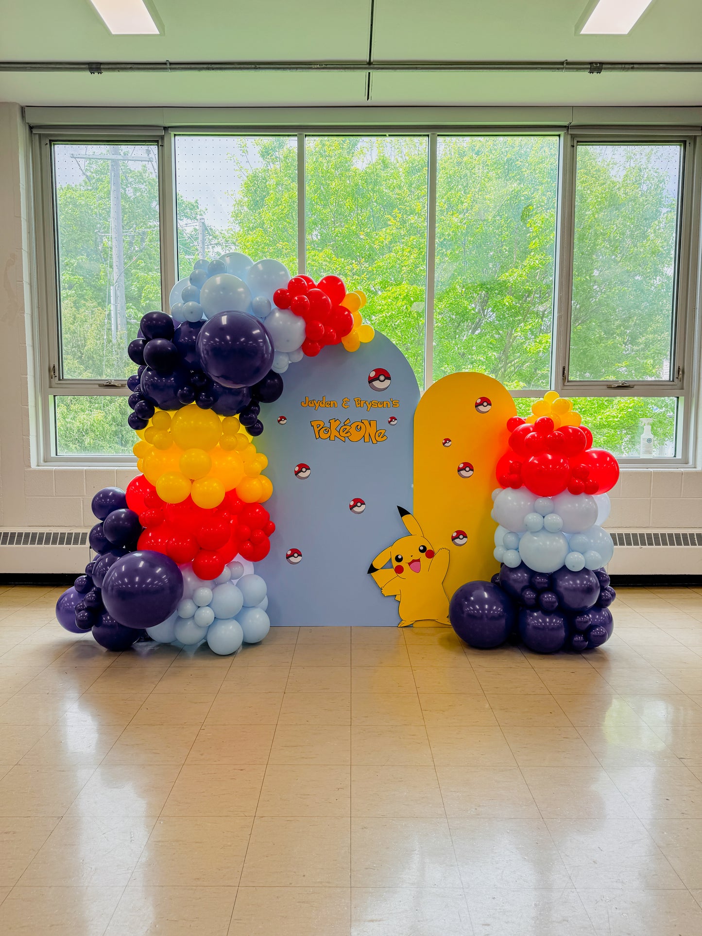 Pokémon themed double arch