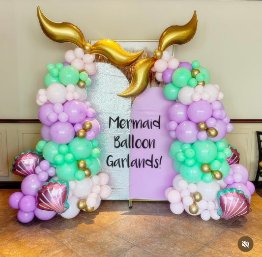 6 Foot tall Mermaid Balloon Garland