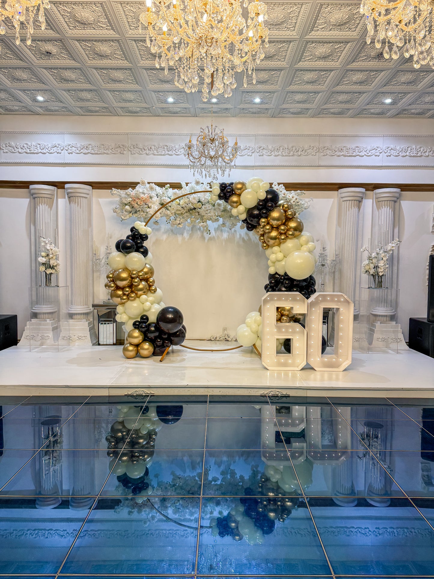 7.5 Foot Arch Option A with two marquee numbers