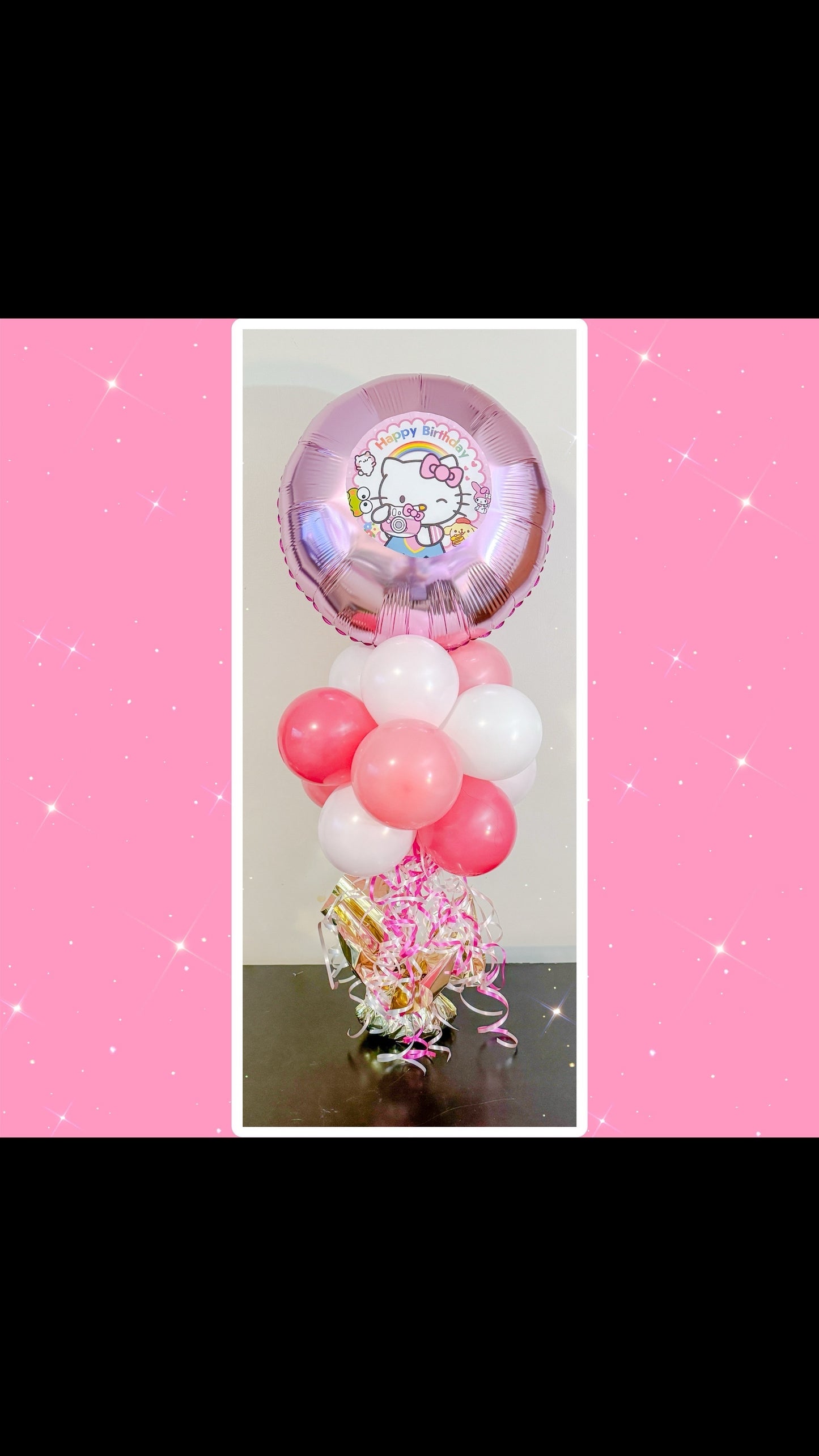 Table top balloon bouquet