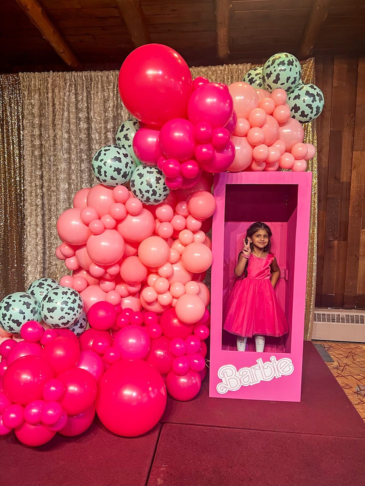 5 Foot Tall Barbie Box with Balloons
