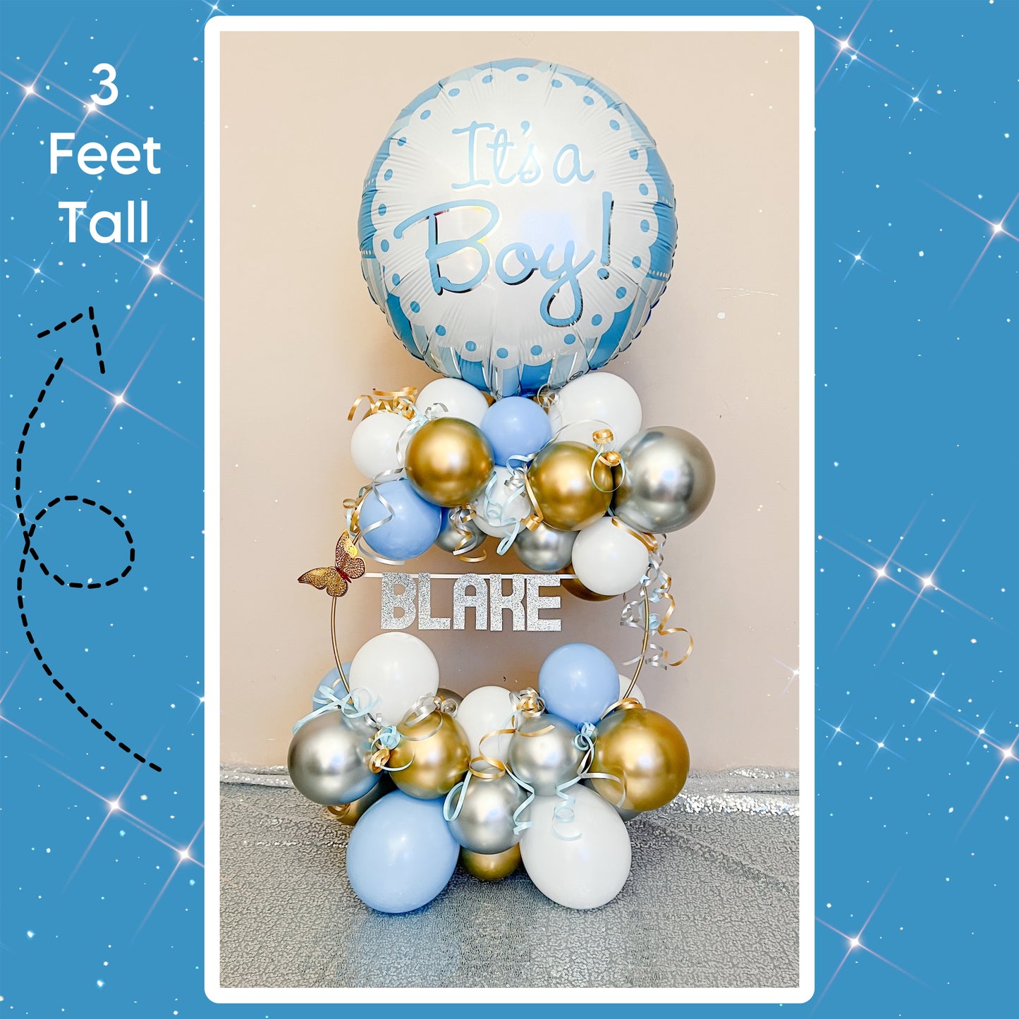 Mini arch table toppers it’s a boy