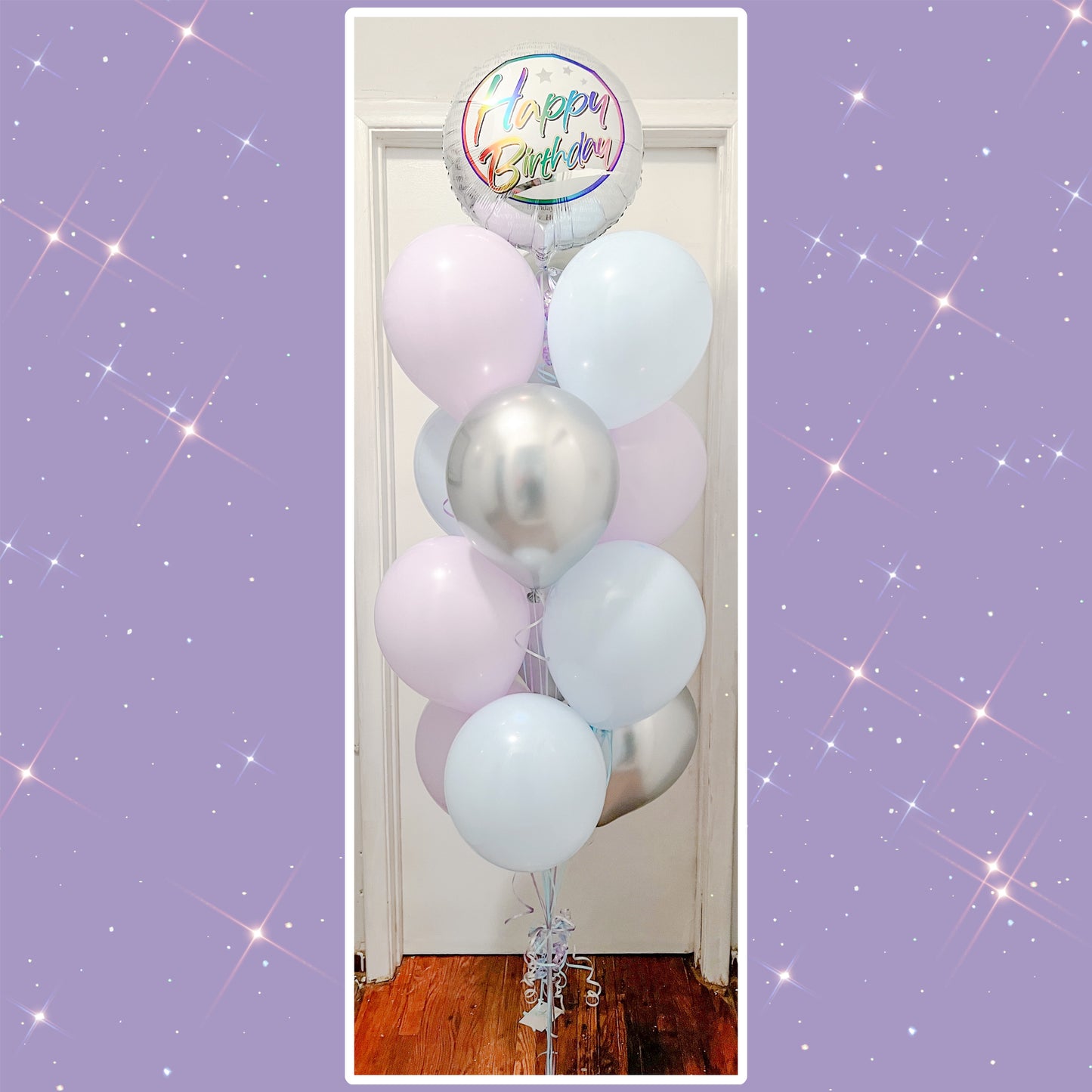 Pastel Mix Helium balloon tree