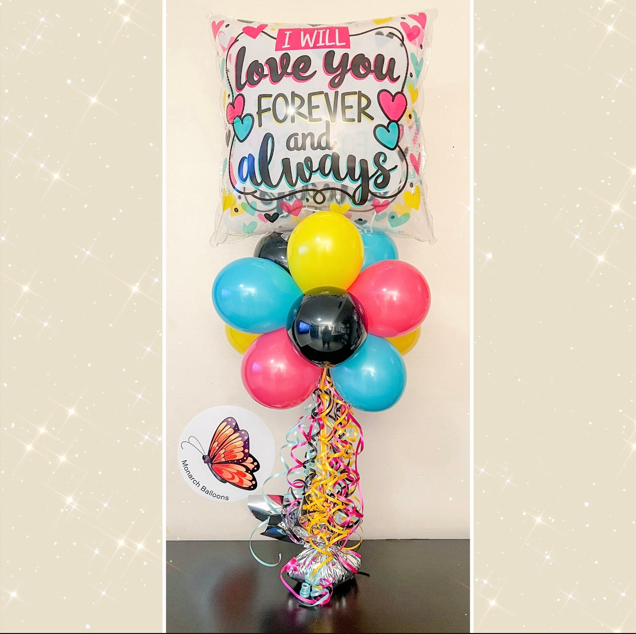 Love You Forever Balloon Table Topper