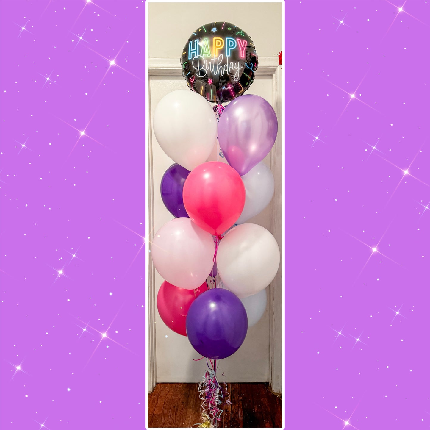 Happy Birthday set of 12 helium + foil