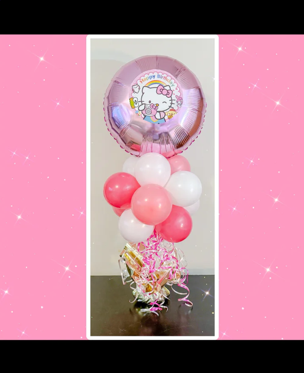 Table top personalized balloon bouquet