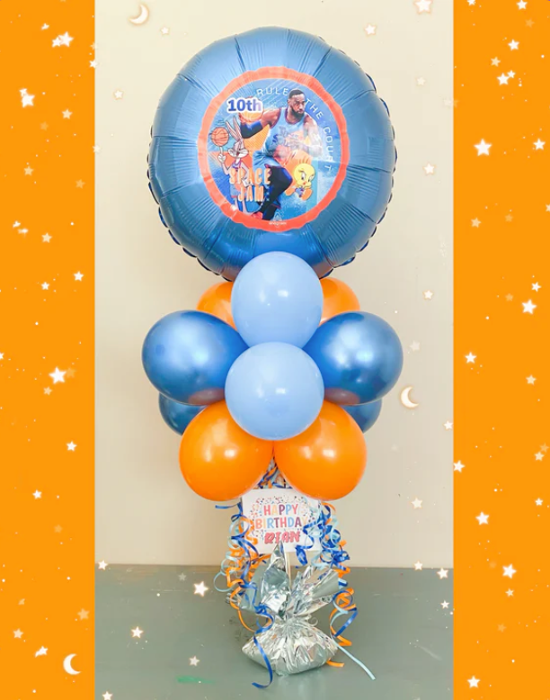 Table top personalized balloon bouquet