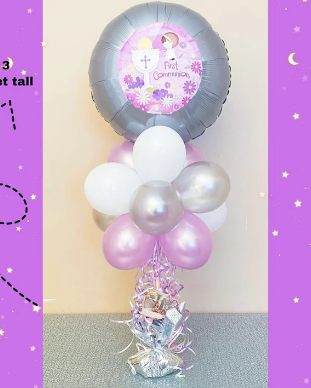 Table top personalized balloon bouquet