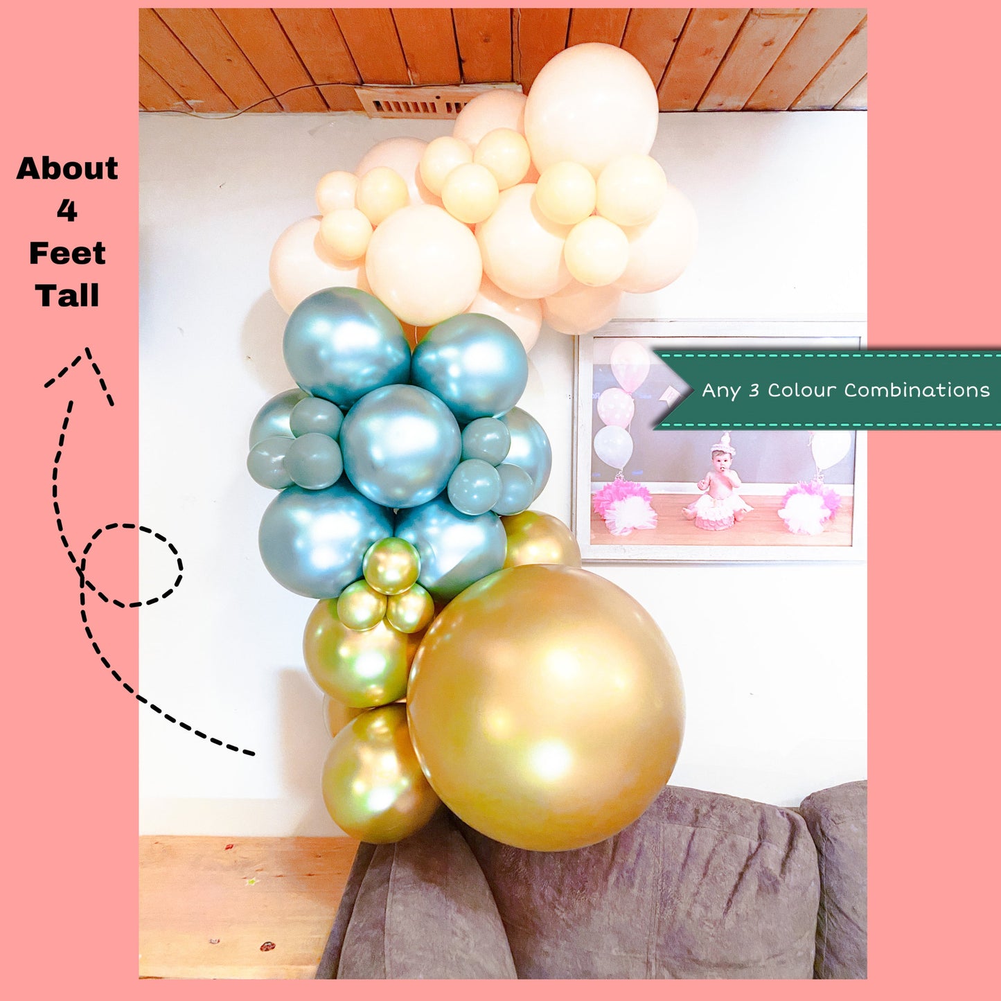 4 foot long balloon garland