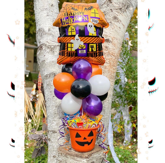 Ghost Halloween Candy Gift Basket