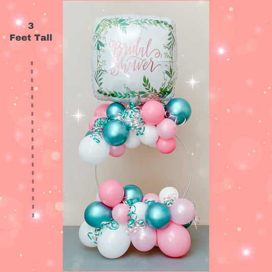 Bridal shower circle balloon bouquet