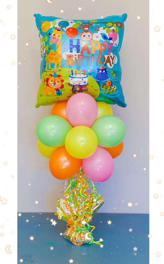 Zoo themed Balloon bouquet