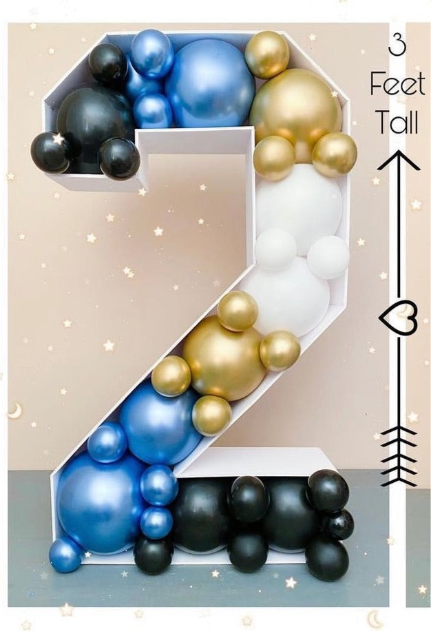 Balloon Filled Numbers or Letters