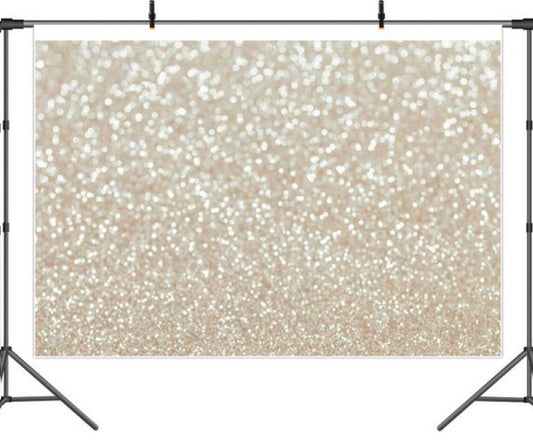 White Gold Glitter Backdrop