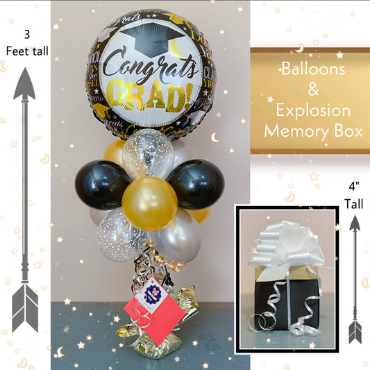Grad balloons & Memory Box